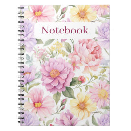 Caderno Espiral Sonho Rosa Floral