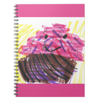 Caderno Espiral Sonhos de Cupcake Arte Infantil Fofa