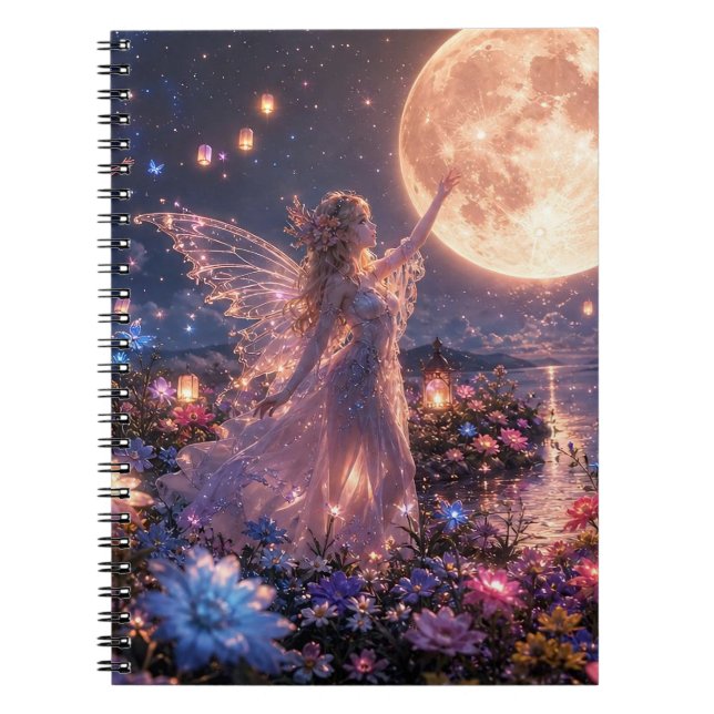 Caderno Espiral Sonhos de Fada ao Luar (Frente)
