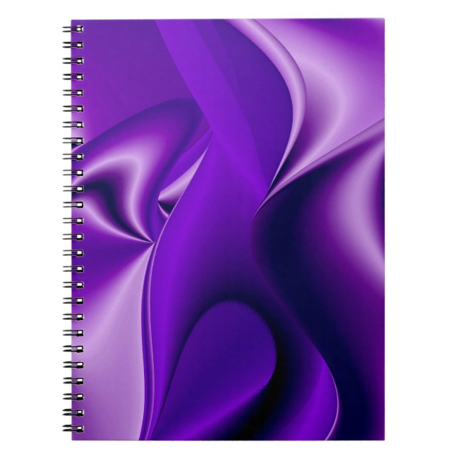 Caderno Espiral Sonhos de Flor Roxo (Frente)
