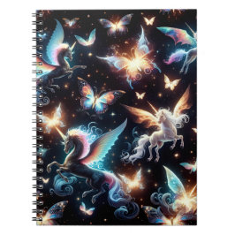 Caderno Espiral Sonhos de Unicórnio