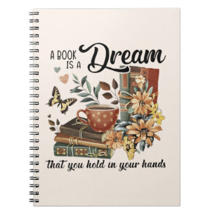 Caderno Espiral Sonhos em suas mãos