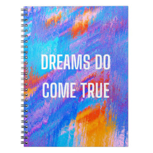Caderno Espiral Sonhos tornam-se verdadeiros notebooks