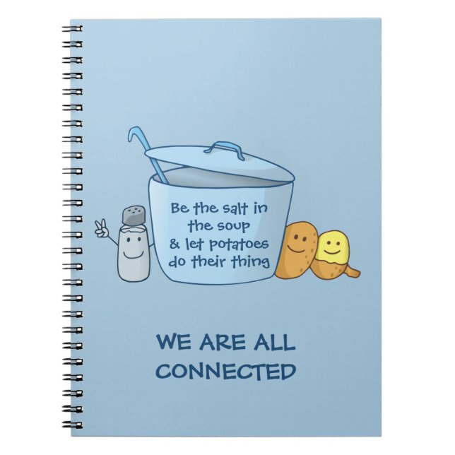 Caderno Espiral Sopa de Batata de Salty (Frente)