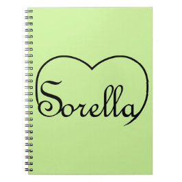 Caderno Espiral Sorella Irmã Italiana