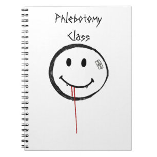 Caderno Espiral Sorrindo Vampiro Sangrento