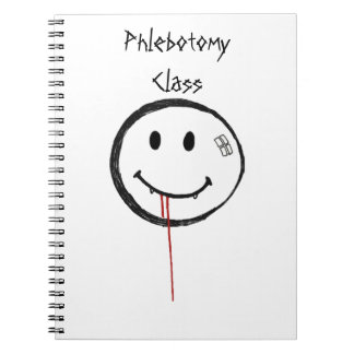 Caderno Espiral Sorrindo Vampiro Sangrento