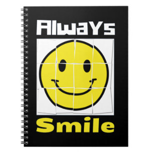 Caderno Espiral sorriso emoji