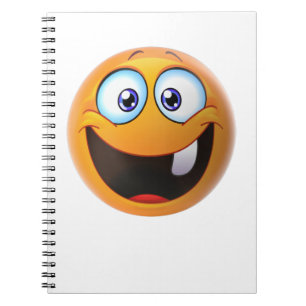 Caderno Espiral Sorriso sem dentes Amarelo