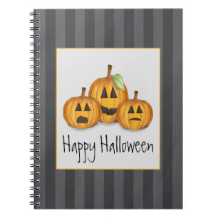 Caderno Espiral Sorriso Whimsical Jack O Lanterns