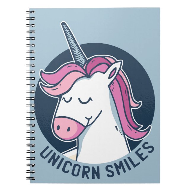 Caderno Espiral Sorrisos Unicorn (Frente)