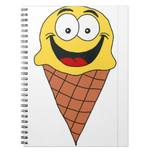 Caderno Espiral Sorvete amarelo