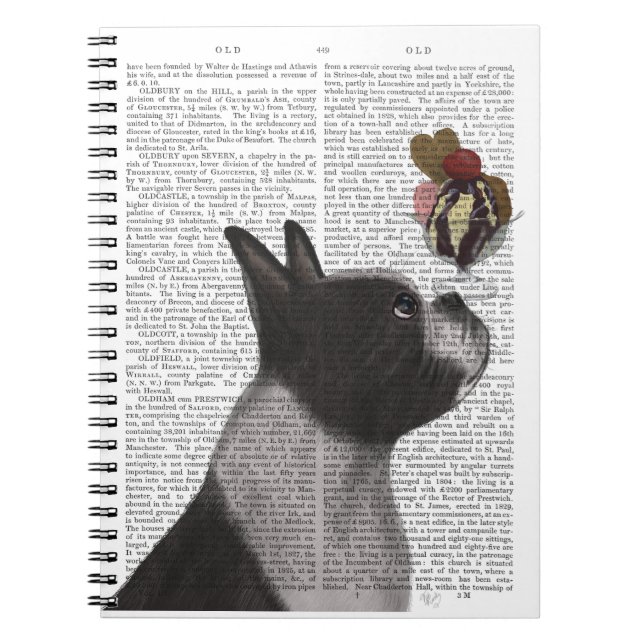 Caderno Espiral Sorvete Boston Terrier (Frente)