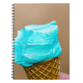 Caderno Espiral Sorvete com macro waffle