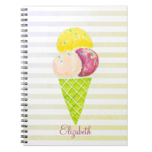 Caderno Espiral Sorvete de Aquarela, Strike