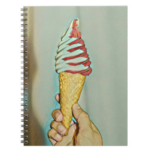 Caderno Espiral Sorvete de chocolate