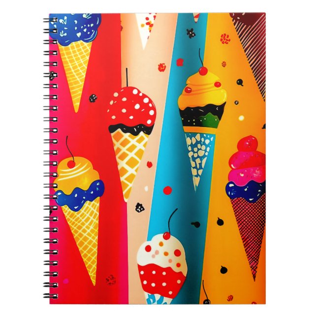 Caderno Espiral Sorvete Delicioso (Frente)