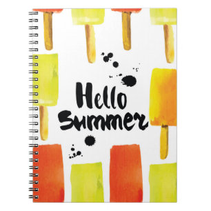 Caderno Espiral Sorvete: Vintage Watercolor