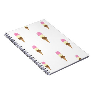 Caderno Espiral sorvetes felizes