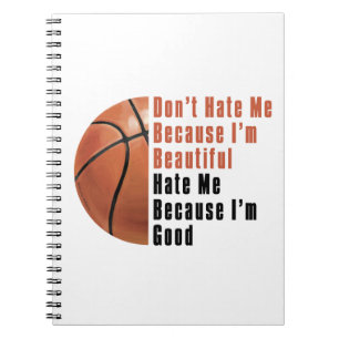 Caderno Espiral Sou Bonita, Sou Boa Basquete