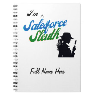 Caderno Espiral Sou um Sleuth da Força de Salesforce