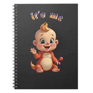 Caderno Espiral souriez à la joie de bébé mignonne, et au bonheur.