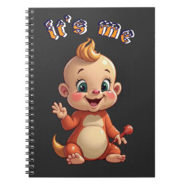Caderno Espiral souriez à la joie de bébé mignonne, et au bonheur.