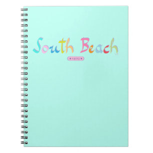 Caderno Espiral South Beach, Miami FL