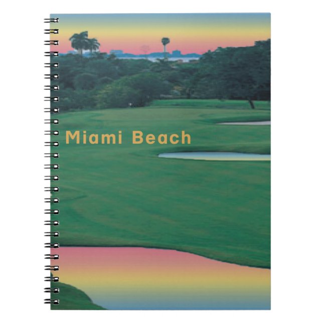 Caderno Espiral South Beach - Miami GOLF (Frente)