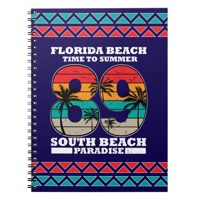 Caderno Espiral South Beach Sunset - Atravesse a onda do verão (Frente)