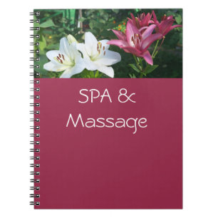 Caderno Espiral SPA e massagem