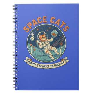 Caderno Espiral Space Cat Astronaut