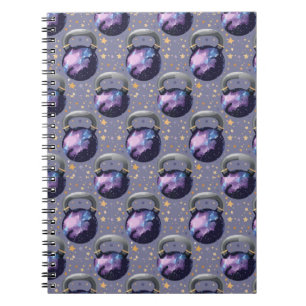 Caderno Espiral Space Galaxy Kettlebell