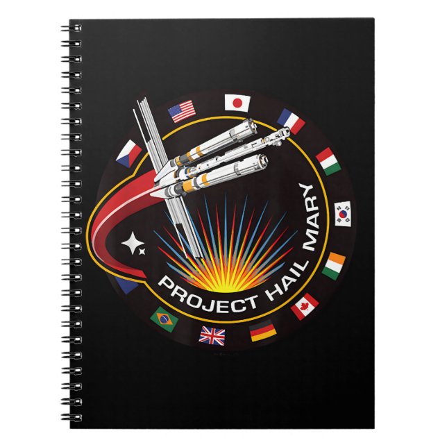 Caderno Espiral Space Mission Patch (Frente)