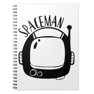 Caderno Espiral Spaceman Vintage
