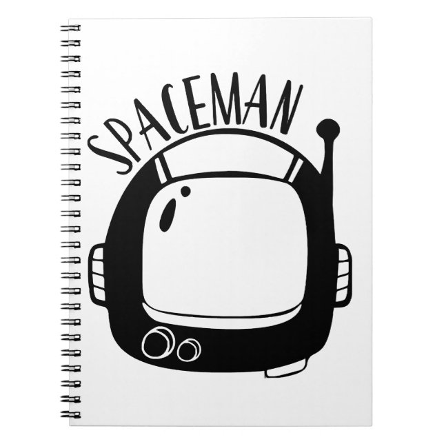 Caderno Espiral Spaceman Vintage (Frente)