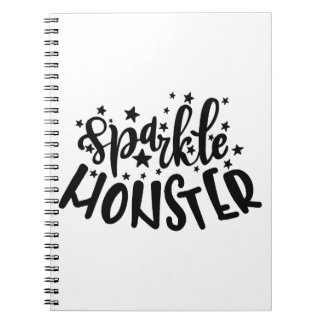 Caderno Espiral Sparkle Monster Halloween