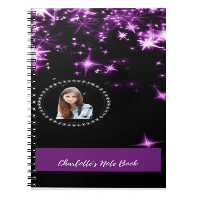 Caderno Espiral Sparkle & Shine: notebook fotográfico personalizad (Frente)