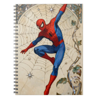 Caderno Espiral Spider Man Art Nouveau