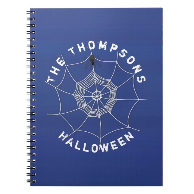 Caderno Espiral Spider Spooky no notebook Spider Web (Frente)