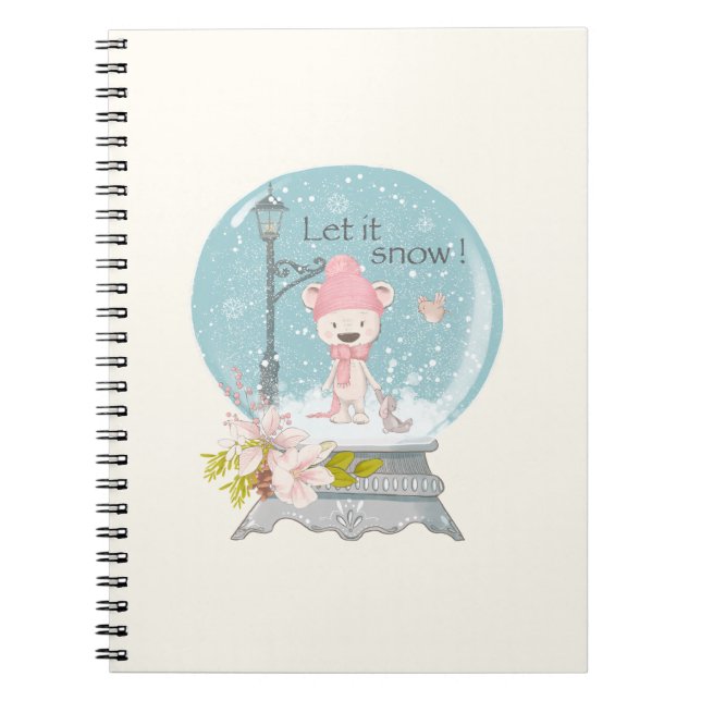 Caderno Espiral Spiral Fotonotizbuch  - Let it snow (Frente)