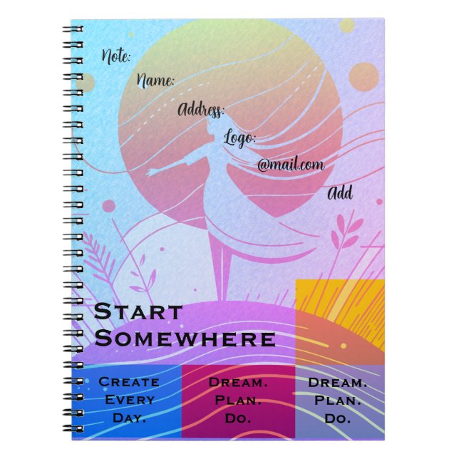 Caderno Espiral Spiral Notebook  (Frente)