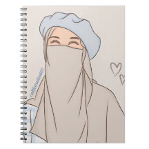 Spiral notebook for girls