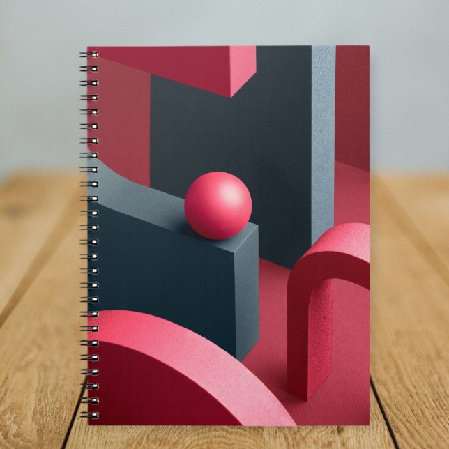 Caderno Espiral Spiral notebook geometric shapes - Modern notebook (Criador carregado)