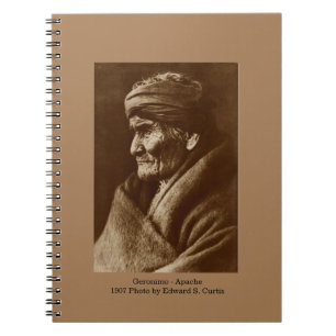 Caderno Espiral Spiral Notebook Geronimo de Edward S. Curtis