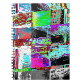 Caderno Espiral Spiral Photo Notebook – Abstract Grid