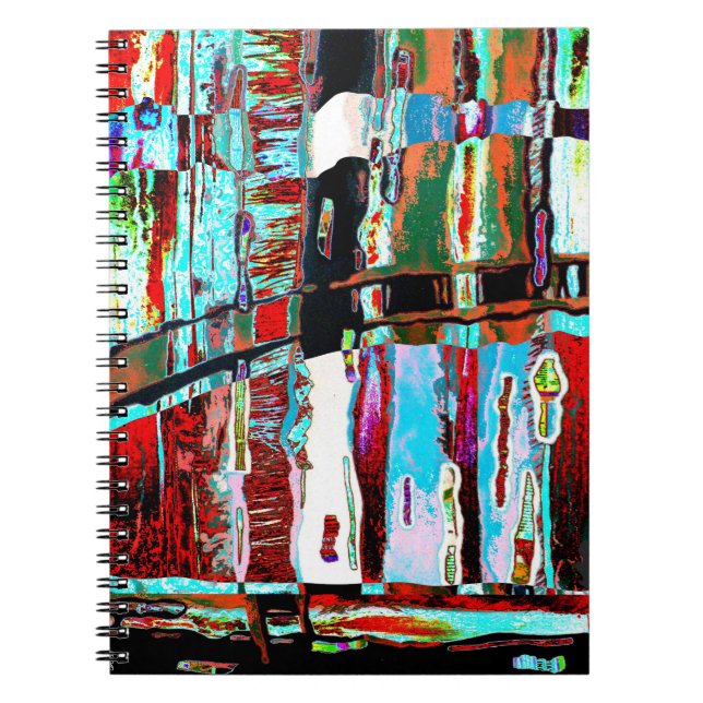 Caderno Espiral Spiral Photo Notebook Collapse Reflection Abstract (Frente)