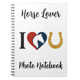 Caderno Espiral Spiral Photo Notebook for Horse Lovers