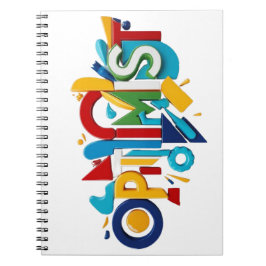 Caderno Espiral Spiral Photo Notebook Optimist Gift
