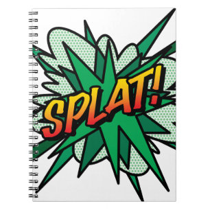 Caderno Espiral SPLAT Diversão Retro Quadrinhos Pop Art